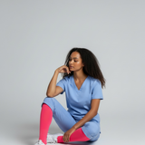 PRE-ORDER - Pink Me Up Micro-Nylon Compression Socks