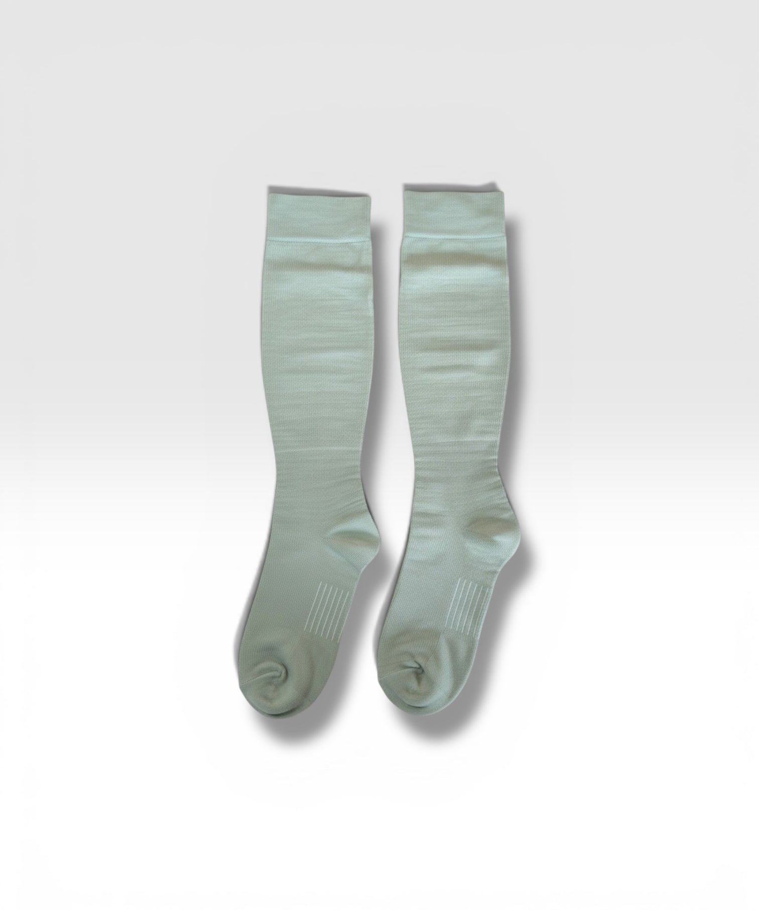 Sage Green Micro-Nylon Compression Socks