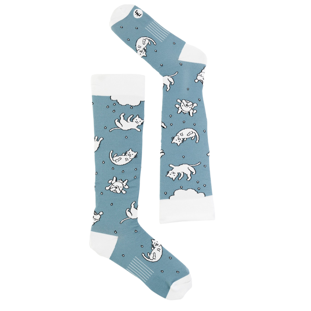 Raining Cats & Dogs Compression Socks